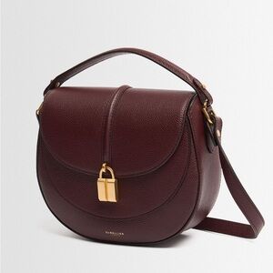 DeMellier Siena Leather Saddle Crossbody Bag